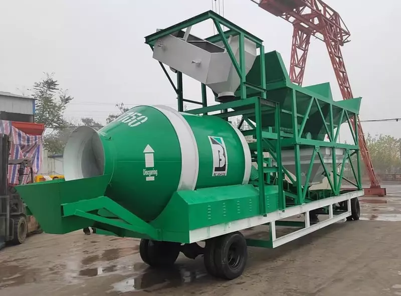 YZM60 мобилный бетон завод
