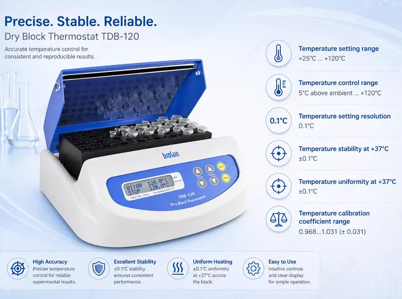 TDB-120 — quruq blokli termostat