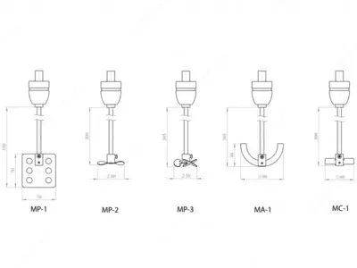  MM-1000 — Multi Mixer yuqoridan yuritmali laboratoriya aralashtirgichi Chakana savdo