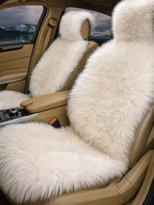 Меховые накидки на автомобильные сиденья  зимняя  в комплекте