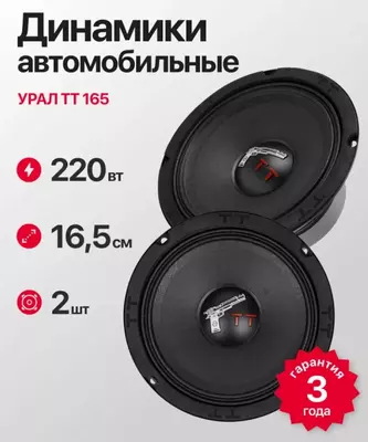 Колонки для автомобиля УРАЛ TT 165