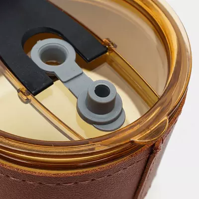 Кружка со стеклянной трубочкой с наклейкой BIOTACT HEALTHY LIFESTYLE