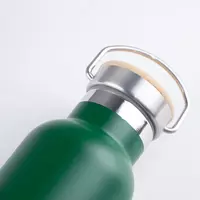 Термос металлический с бамбуковой крышкой 500 мл Только в розницу