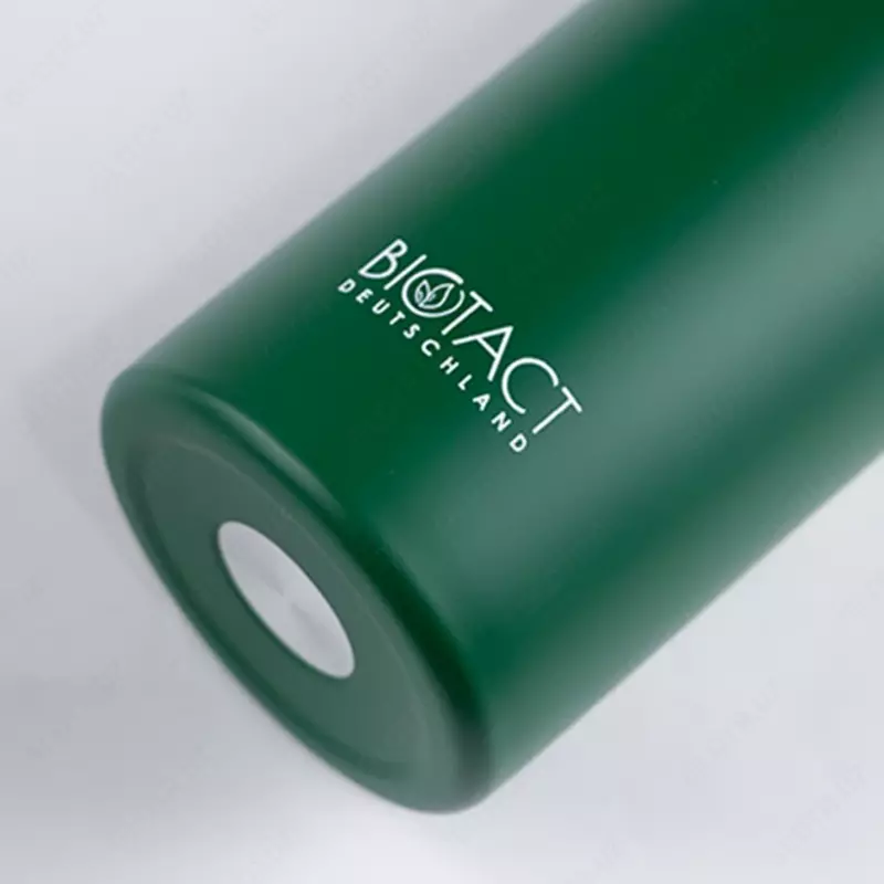 Термос металлический с бамбуковой крышкой 500 мл - BIOTACT HEALTHY LIFESTYLE