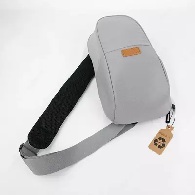 Сумка через плечо серая Healthy Lifestyle