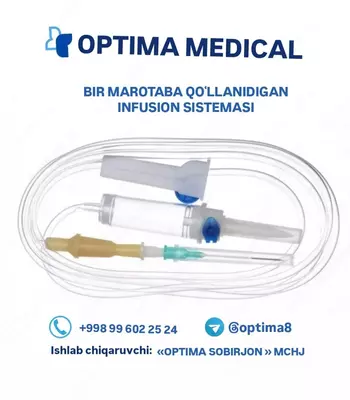 BIR MAROTABA QOʻLLANIDIGAN INFUSION SISTEMASI