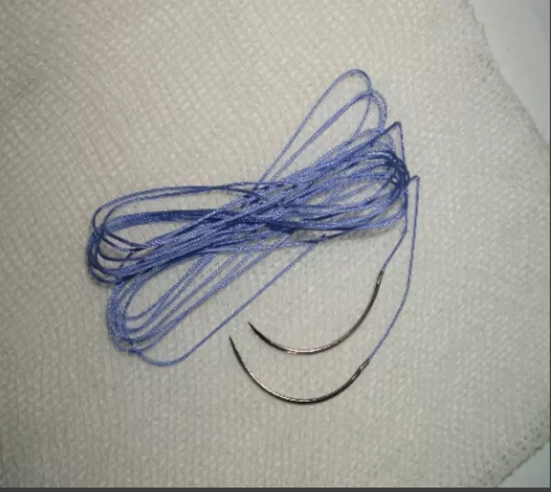 Шовные нити хирургические с иглой