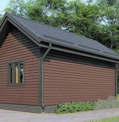 Дом 6 × 4 с двухскатной крышей Только в розницу