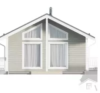 Каркасный дом 10 × 11 с 3 спальнями Только в розницу