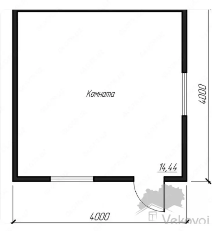 Домик 4 × 4 - 3 600 000 сум
