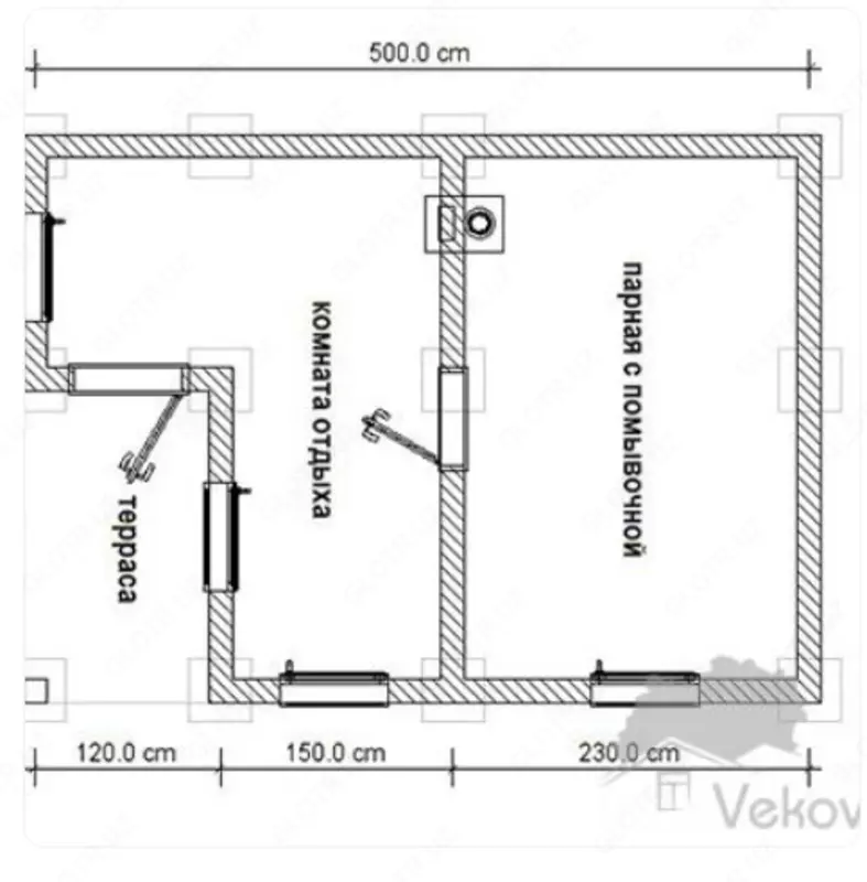 Баня Вилл 3 × 5 - 3 600 000 сум