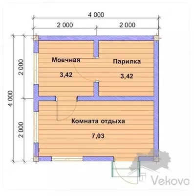 Баня 4 × 4 - 6 990 000 сум