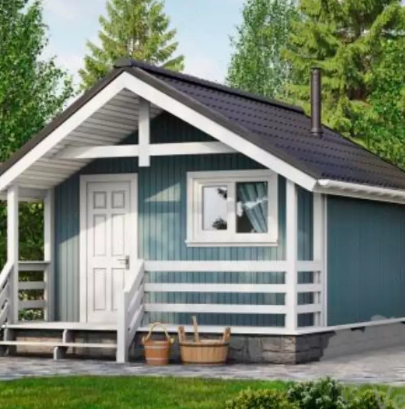 Баня Каркасная 4 × 4