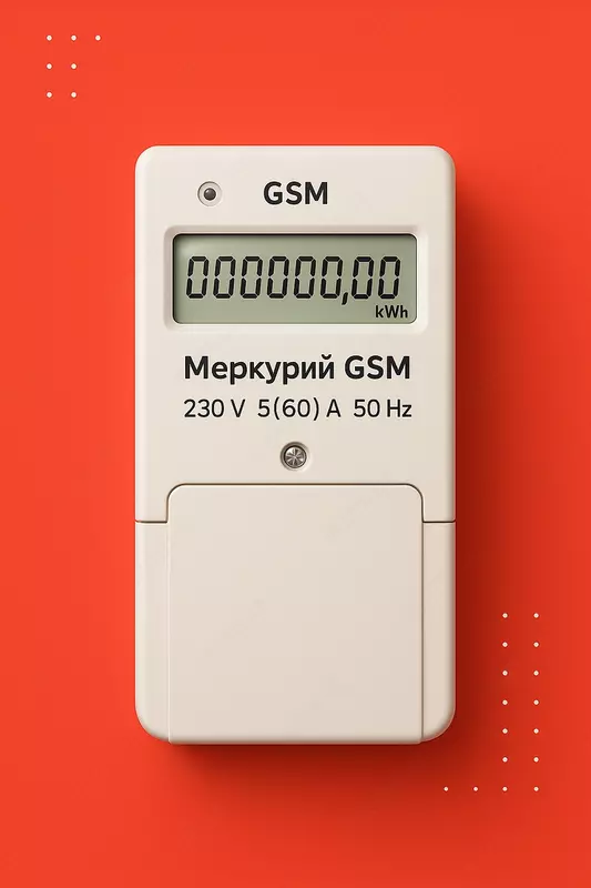 Счетчик электроэнергии со встроенным GSM Модель