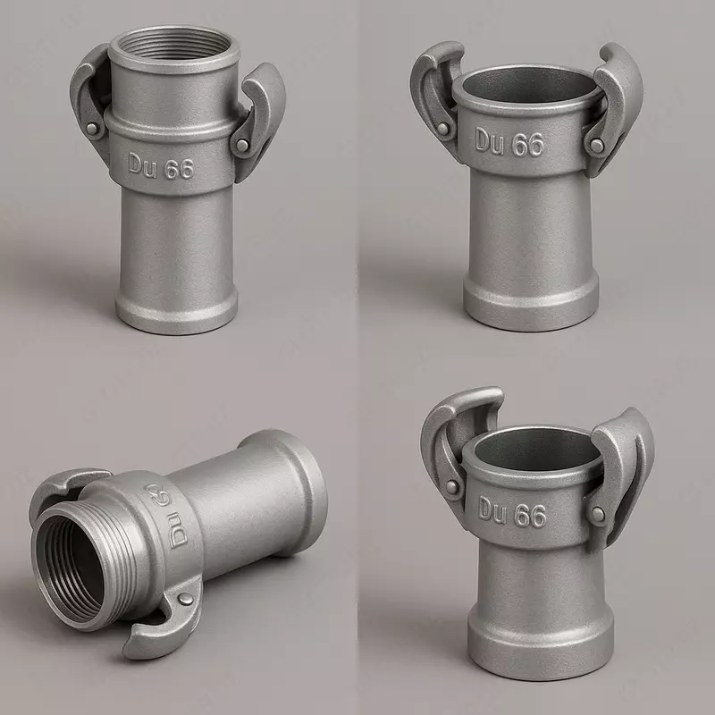 Алюминовый наконечник для рукав высокого давления наливной эстакады Ду 66