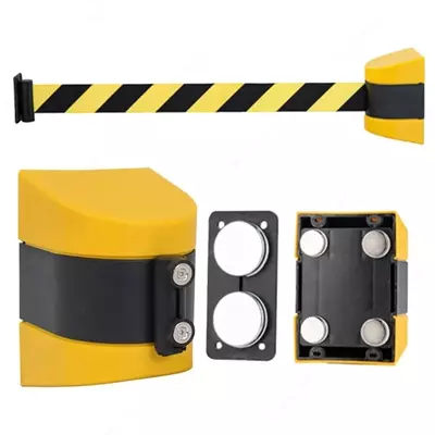 Магнитный выдвижной ремень 10 м, длинный пояс для контроля толпы, ремень безопасности с корпусом из АБС-пластика и 8 магнитов