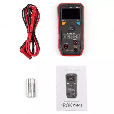 Мультиметр RGK DM-15 с поверкой (721494) - 650 000 сум / шт