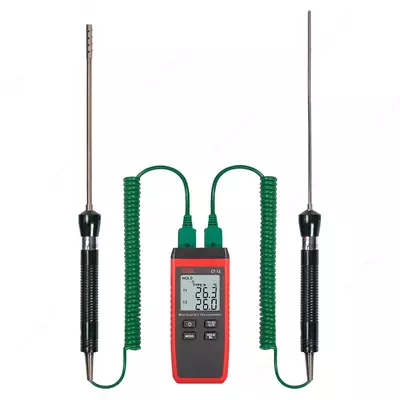 Термометр RGK CT-12 с зондом температуры воздуха TR-10A и погружным зондом TR-10W с поверкой (779814)