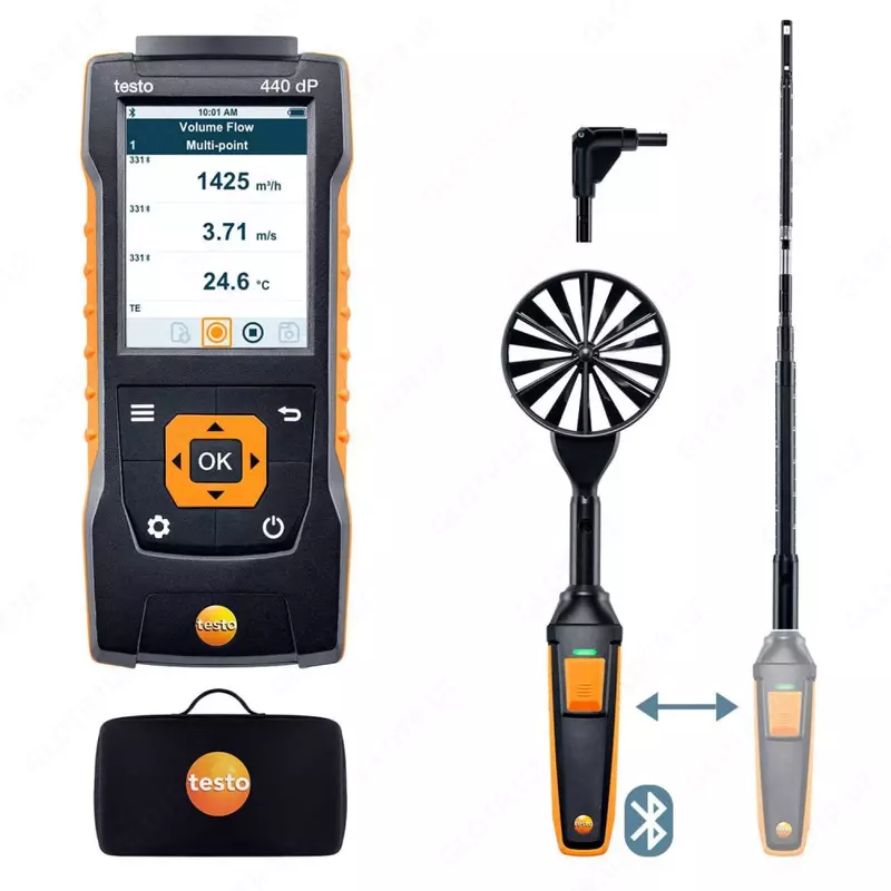 Ventilyatsiya to‘plami 1 Bluetooth Testo 440 delta P (0563 4409)