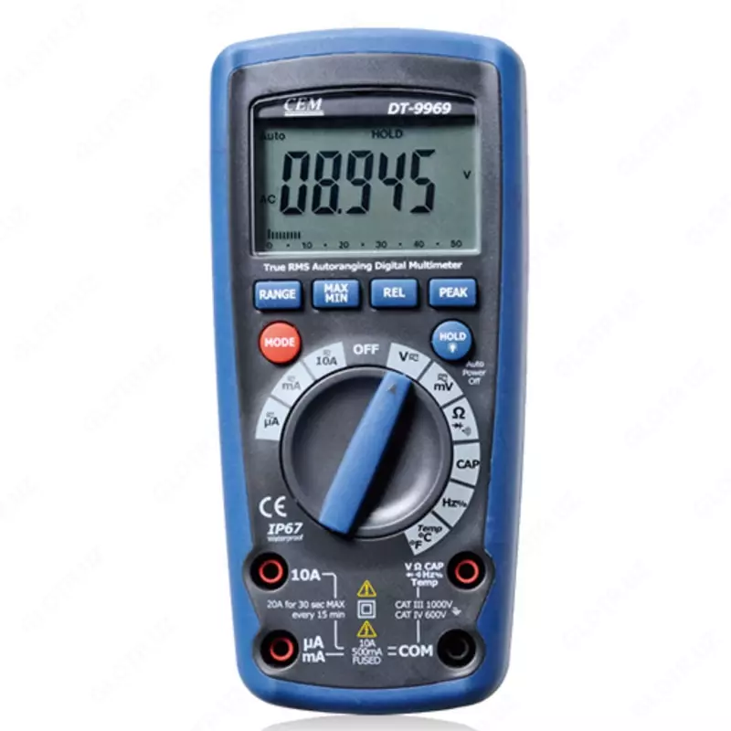 Tekshirilgan CEM DT-9969 multimetri