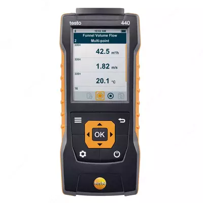 Xonadagi havo tezligini o‘lchash va sifatini baholash uchun asbob Testo 440 (0560 4401)