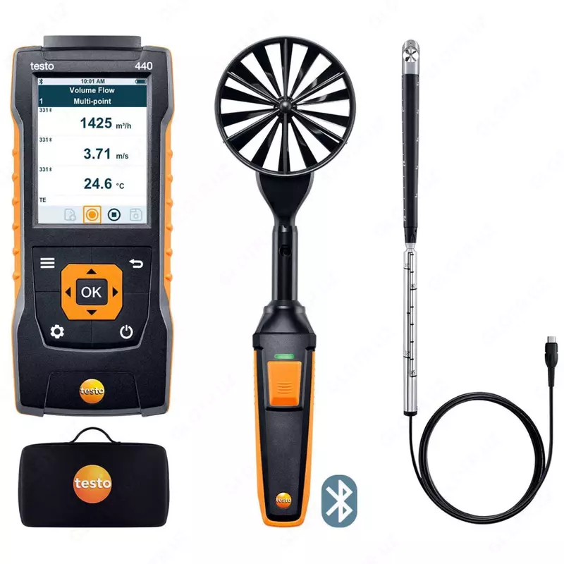 Комплект для вентиляции 2 с Bluetooth Testo 440 (0563 4407)