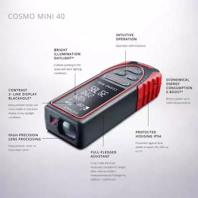 Лазерный дальномер ADA Cosmo mini 40 - 470 000 сум / шт