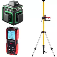 Комплект ADA CUBE 3-360 + дальномер ADA Cosmo 50 + штанга ADA SILVER PLUS