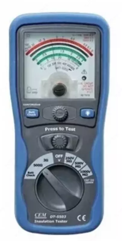 DT-5503 - аналоговый тестер изоляции и электропроводимости