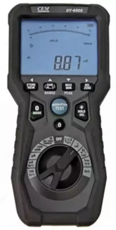 DT-6505 - mikroommetr funksiyasiga ega multimetr-megaommetr