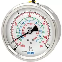 Bourdon tube pressure gauge