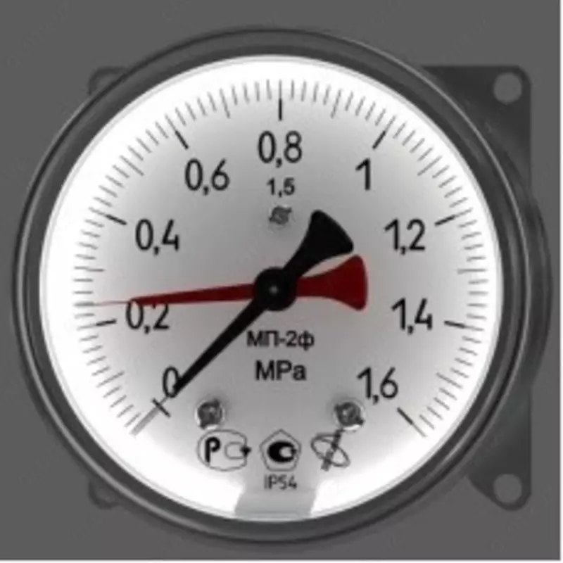 LED yoritgichli MP-2f temir yo‘l manometri