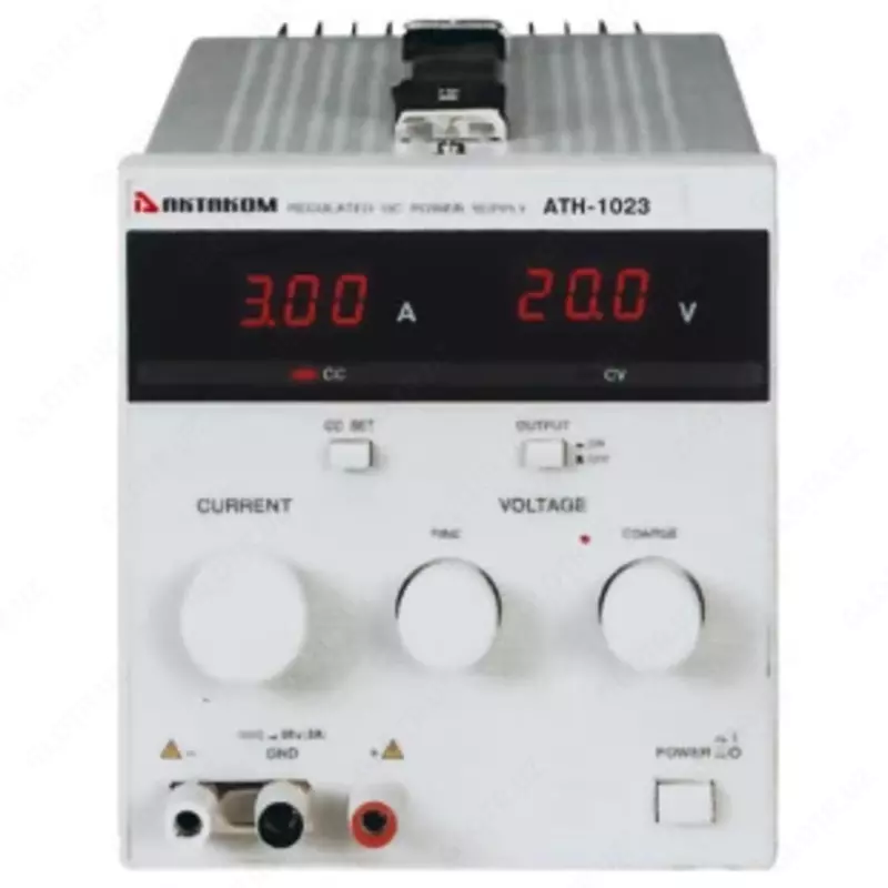 АТН-1023 - источник постоянного тока 0 01 А - 3 А и напряжения 0 1 В - 20 В