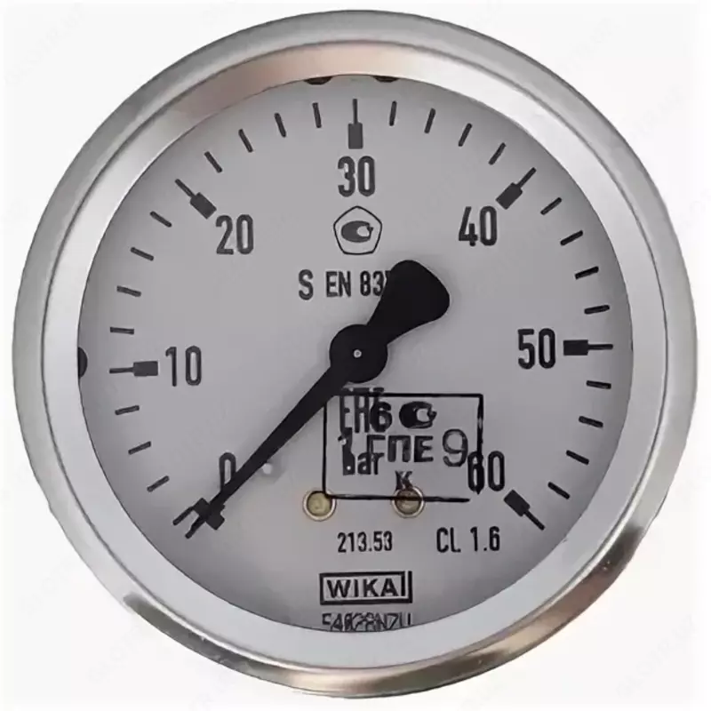 MONEKS Manometr  0...60 bar  G1/4B  o‘qli  glitserin (36525206)