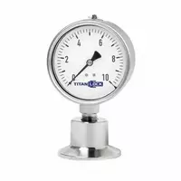 Манометр мембранный 10 барный d-100мм   длинна зонда-100мм  диматер мембранны-55мм YTP-60MCZ нерж. Сталь