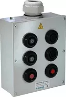 ПКУ-15-21.231-54У2 (4*КЕ081/2(1з+1р) черная + 2*КЕ081/2(1з+1р) красная + PG-36)  пост управления (ЭТ