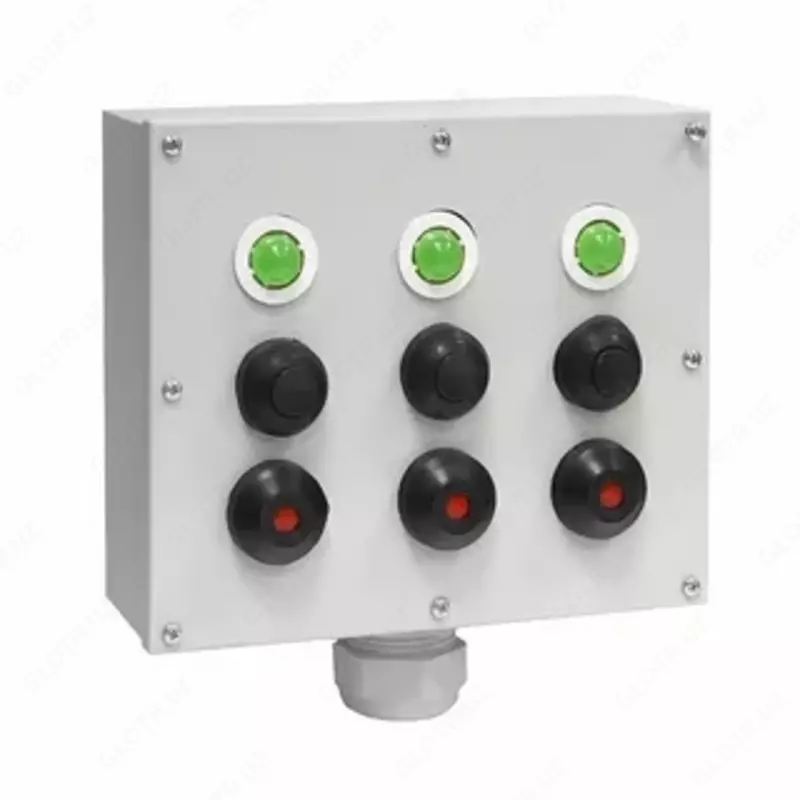  ПКУ-15-21.331-54У2 (6*КЕ081/2(1з+1р) черная + 3*КЕ081/2(1з+1р) красная + PG-36)  пост управления (ЭТ) - 