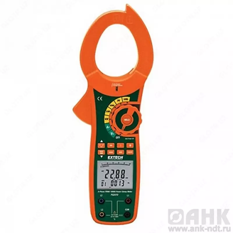 1-/3-фазный анализатор Extech PQ2070 на базе токоизмерительных клещей