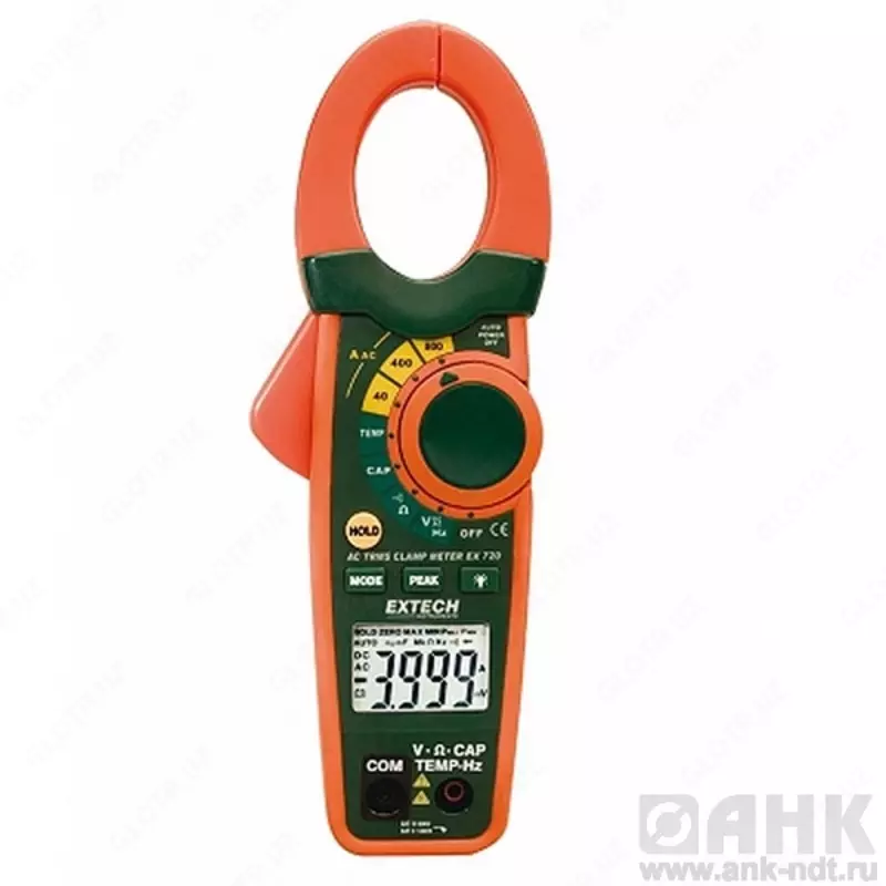 Токоизмерительные True RMS клещи на 800А Extech EX720