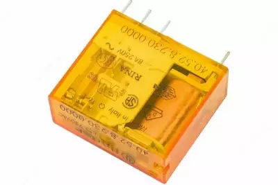 MINIATURE PCB RELAY / Миниатюрное реле; 2 перекидных контакта 8А (~ 230В AC