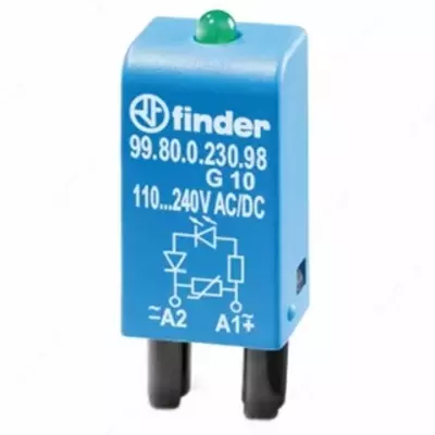 Зелёный светодиод (LED)+ варистор (~/= 110-240В AC/DC)/ LED MODULE+VAR. 110-240V AC/DC