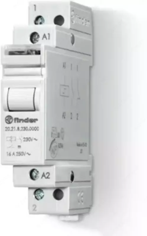 MODULAR STEP RELAY / Модульное импульсное реле; 1НО + 1НЗ 16А (~ 230В AC)