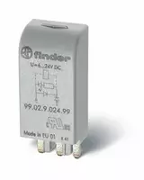 MODULE LED+VAR. 6−24V AC/DC / Зелёный светодиод + варистор (~/= 6 24В AC/DC)