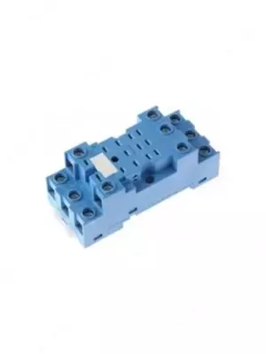  SCREW TERMINAL SOCKET / Розетка для реле 55.33  85.03 и модуля 99.01 с комбинированными контактами; с металлическим фиксатором; винтовые зажимы; синяя - 