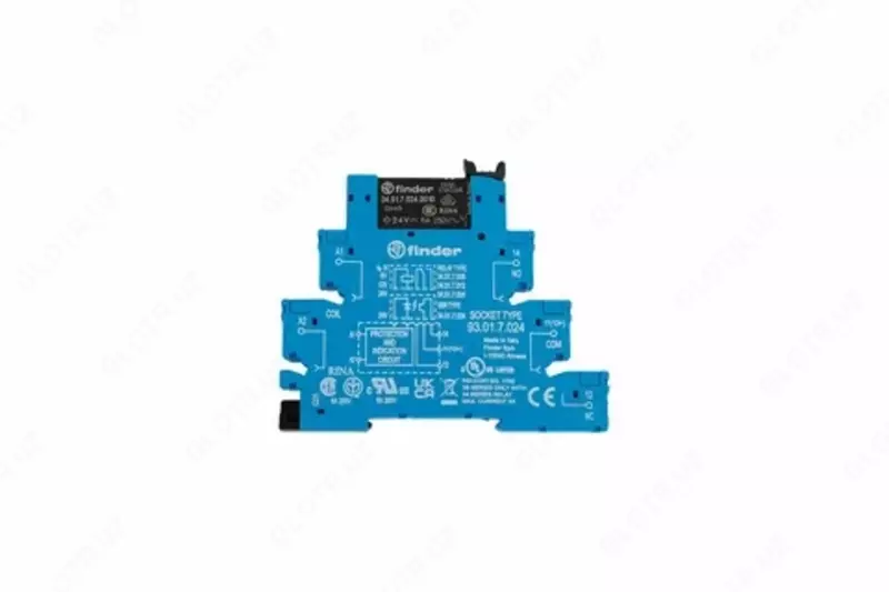POWER RELAY / Rele interfeys moduli; 1 ta 6A (= 24V) qayta ulash kontakti Sezgir doimiy tok) vintli qisqichlar