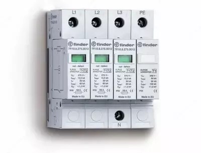 1+2 turdagi UZIP impulsli o‘ta kuchlanishdan himoya qurilmasi (3 ta varistor + 1 ta uchqunli razryadlagich) / SURGE PROTECTION DEVICE