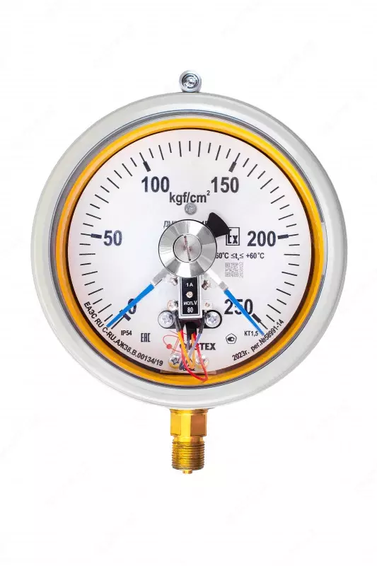 Манометры электроконтактные взрывозащищенные коррозионностойкие ДВ2005фСг1Ехd Кс