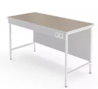 Высокий лабораторный стол с розетками и столешницей из керамогранитной плитки НВ-1500 ЛКв-Р