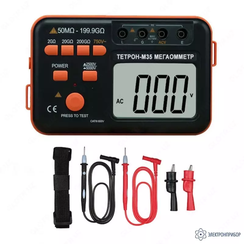 по запросу ТЕТРОН-М35 — мегаомметр цифровой.