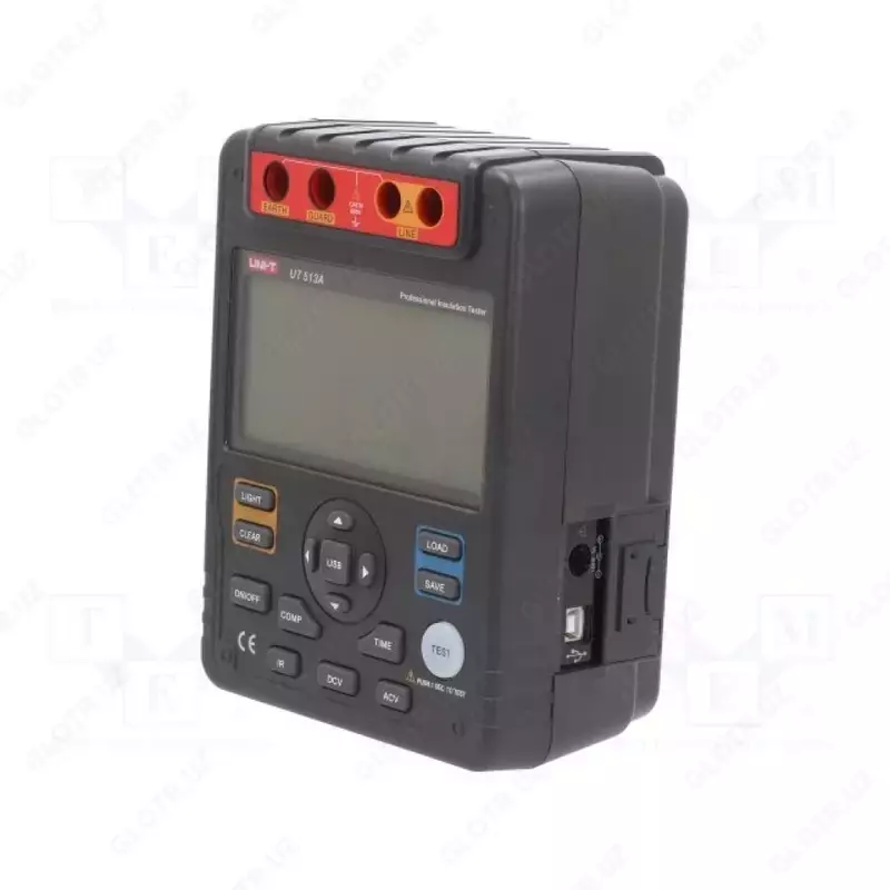 UNI-T UT513A — raqamli izolatsiya qarshiligini o‘lchagich, USB port bilan jihozlangan.